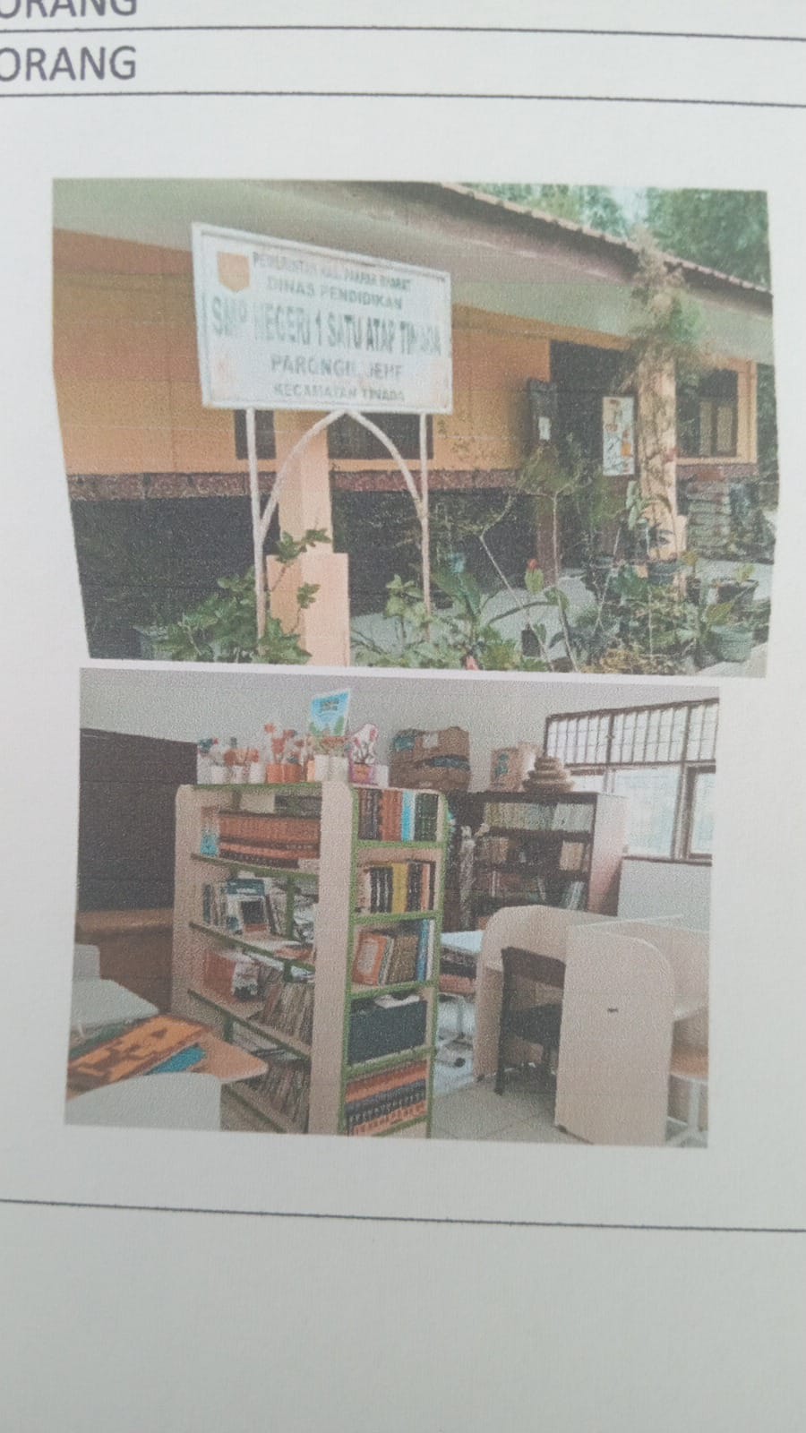 Perpustakaan SMP Negeri 1 SA Tinada